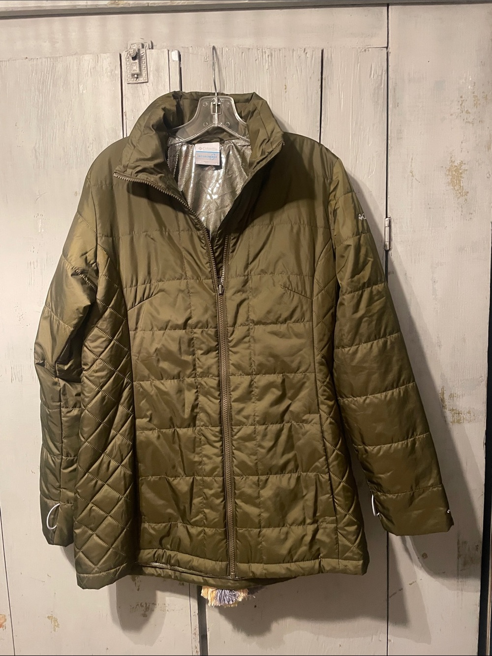 Columbia Olive Green Quilted Puffer Jacket